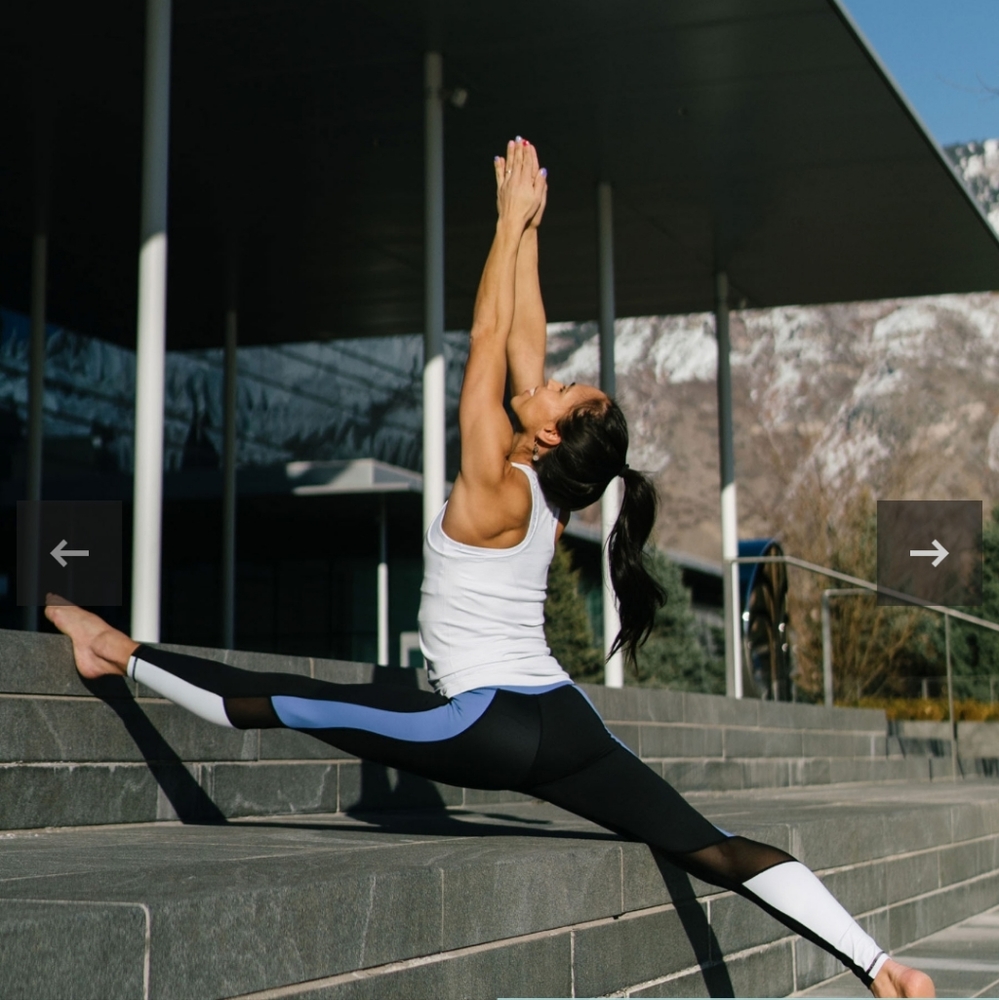 Zyia color block light and tight leggings